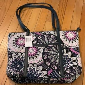 Small trimmed Vera in Mimosa Medallion and matching RFID wallet.